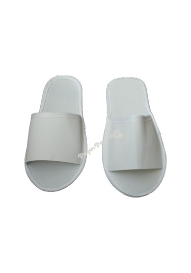 100 Çift Spa Terlik Otel Terliği Kaymaz Taban Önü Açık Terlik