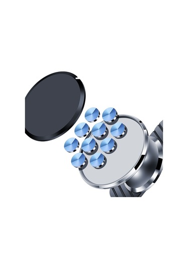 Jmary Mh-73 Magnetik M-safe Uyumlu Düz Zemin Araç Telefon Tutucu Gri