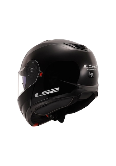Ls2 Strobe 2 Çene Açılır Kask Parlak Siyah