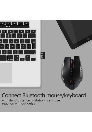 Mini V5.0 USB Bluetooth Dongle Kablosuz Adaptör Bluetooth