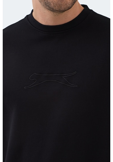Slazenger Vadık 2li Set Erkek Oversıze Sweatshırt Siyah - Petrol