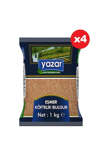 Yazar Esmer Köftelik Bulgur 4 x 1 KG