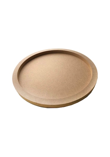 Alyasüs Kapı Süsü Bubble Ahşap Çember 30X30 Cm 1 Adet Açık Kahverengi