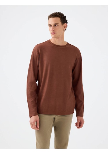 Loft Kahverengi Erkek Sweatshirt Lf2037183 Kahverengi