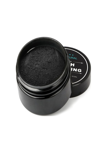 Hangfox Kokos Kabuğu Aktif Kömür Diş Tozu - Doğal Leke Çıkarıcı, Mineyi Korumak, Hassas Dişler İçin Beyazlatıcı