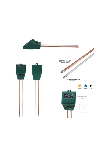 Unichrome Toprak PH Ölçer Ve Nem Ölçüm Cihazı