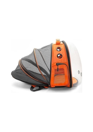 Cattie Fileli Kedi Ve Küçük Irk Köpek Taşıma Sırt Çantası Turuncu 25x60x40 Cm