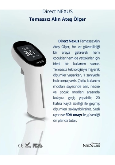 Direct Nexus Infrared Ateş Ölçer Yeni -12458