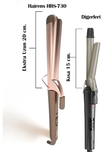 Hairens Hrs-730 Seramik Uzun Saç Maşası 32 Mm.