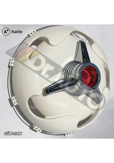 19.5 İnç Orta Boy Kırmızı Fırfırlı Jant Kapağı 6'lı Takım