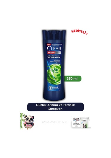 Clear Men Günlük Arınma Ve Ferahlık Şampuan 350 ML + Rosie