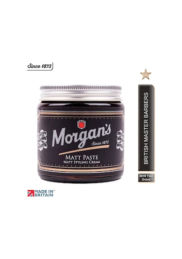Morgan's Pomade Matt Paste Styling Cream - Doğal Mat Bitiş Şekillendirici Krem 120 ML