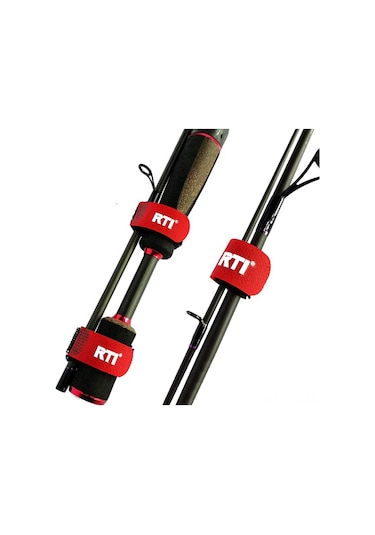 Folinda Nylon Elastik Olta Sapı Bağlama Kayışı, Yumuşak Kadife Döşeme, 2x20cm, Organizasyon Ve Taşıma İçin Dayanıklı