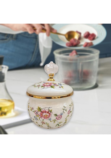 Suntek Ev Kahve Bar Tezgahı İçin Kapaklı Şekerlik Çok Stil-C