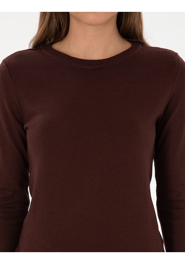 Pierre Cardin Kadın Kahverengi Kazak /triko 50315758-vr029 Kahverengi