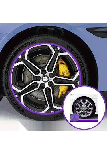 Willowhaven 1 Adet 8 Metre Mor Jant Koruması Lastik Şeridi