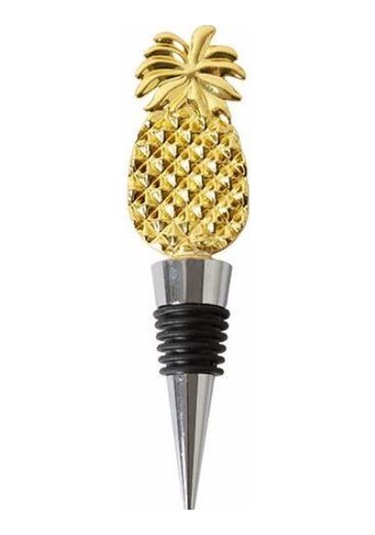 Porland Shiraz Altın Ananas Şişe Tıpası 12cm