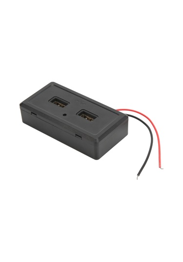 Reedark 12-24v Evrensel Araç Usb Şarj Paneli, 3.1a Çift Usb Girişi, Su Ve Toz Dayanıklı Abs Malzeme, Karavan Ve Otobüs İçin Uyumlu Mavi Işık