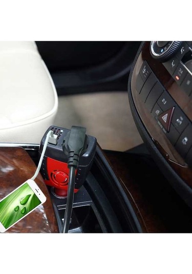 Ulzyvf 150w Araba İnvertörü 12v Dc'den 110v Ac Güç Dönüştürücü Ve Güçlendirici