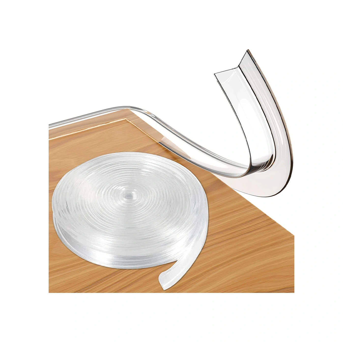 Yunboo Ev Çocukları İçin Şeffaf Darbe Emici Kenar Koruması - 10mm 2m, Otomatik Yapışkan, Masa-duvar-kapı Uygulanabilir, Pvc Malzeme, Güvenli Ve Dayanıklı Şeffaf