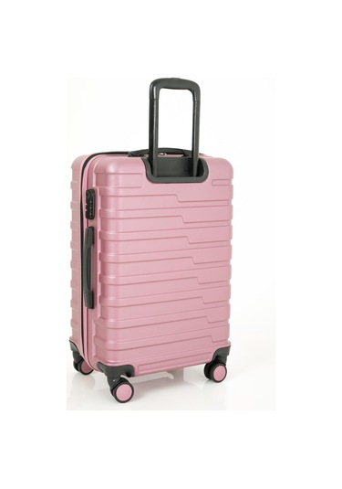Polo Club Abs Kabin Orta Ve Büyük Boy Pembe 3'lü Valiz, Bavul Seti Pembe