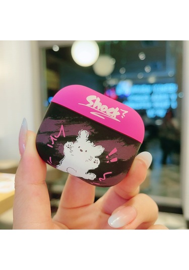 Airpods Uyumlu 3 İçin Kedi Ve Köpek Desenli Kulaklık Kutusu Buzlu Tpu Kılıf Şok Edici Köpek Şok Edici Köpek