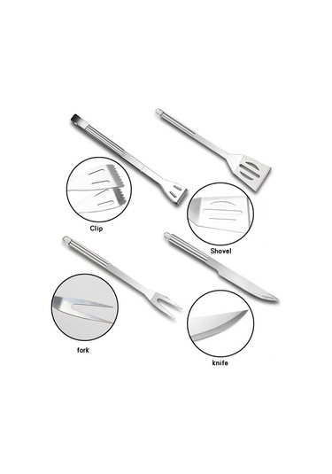 Sones 6 İn 1 Dış Mekan Sofra Seti Kamp Barbekü Sofra Piknik Alet Seti Çok Renkli