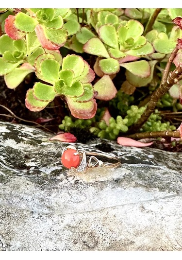 Elana Preslenmiş Koral İle Yüzük 189064390 Diğer