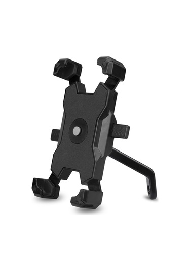 Pla-02 35-68 Inç Telefon Tutucu Motosiklet Bisiklet Dikiz Aynası Cep Telefonu Montajı - Siyah