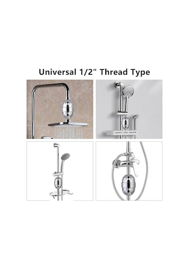 Kangvka Duş Filtresi Klor Ve Ağır Metal Giderici, 5 Katlı Filtreleme İle Cilt Ve Saç Koruyucu, Evde Spa Deneyimi, Kolay Kurulum, Tüm Duş Tipleriyle Uyumlu Diğer