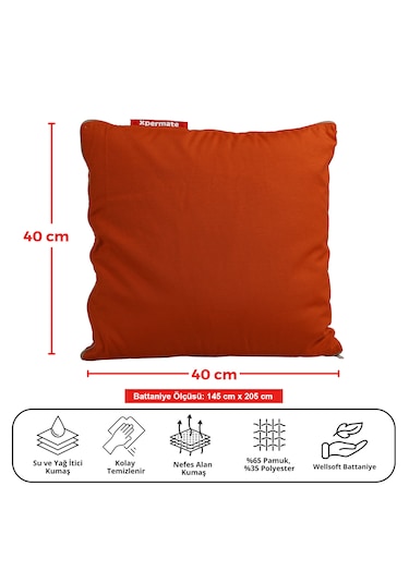 Xpermate Tv Battaniye Yastık Welsoft Battaniye 145x205 Kremit