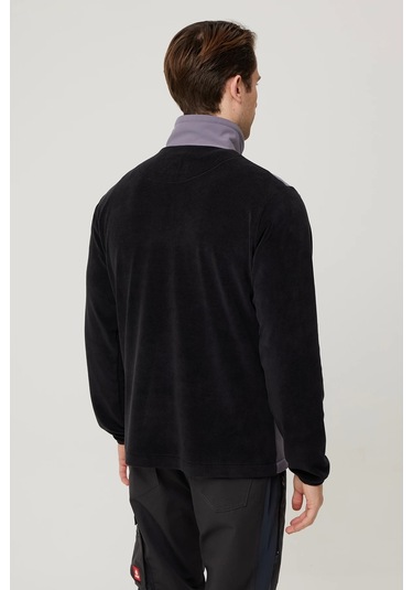 Rosa Fleece Coat Erkek Polar Mont - İş Güvenliği Ve Outdoor Kullanım İçin Sıcak Ve Dayanıklı Polar M Siyah