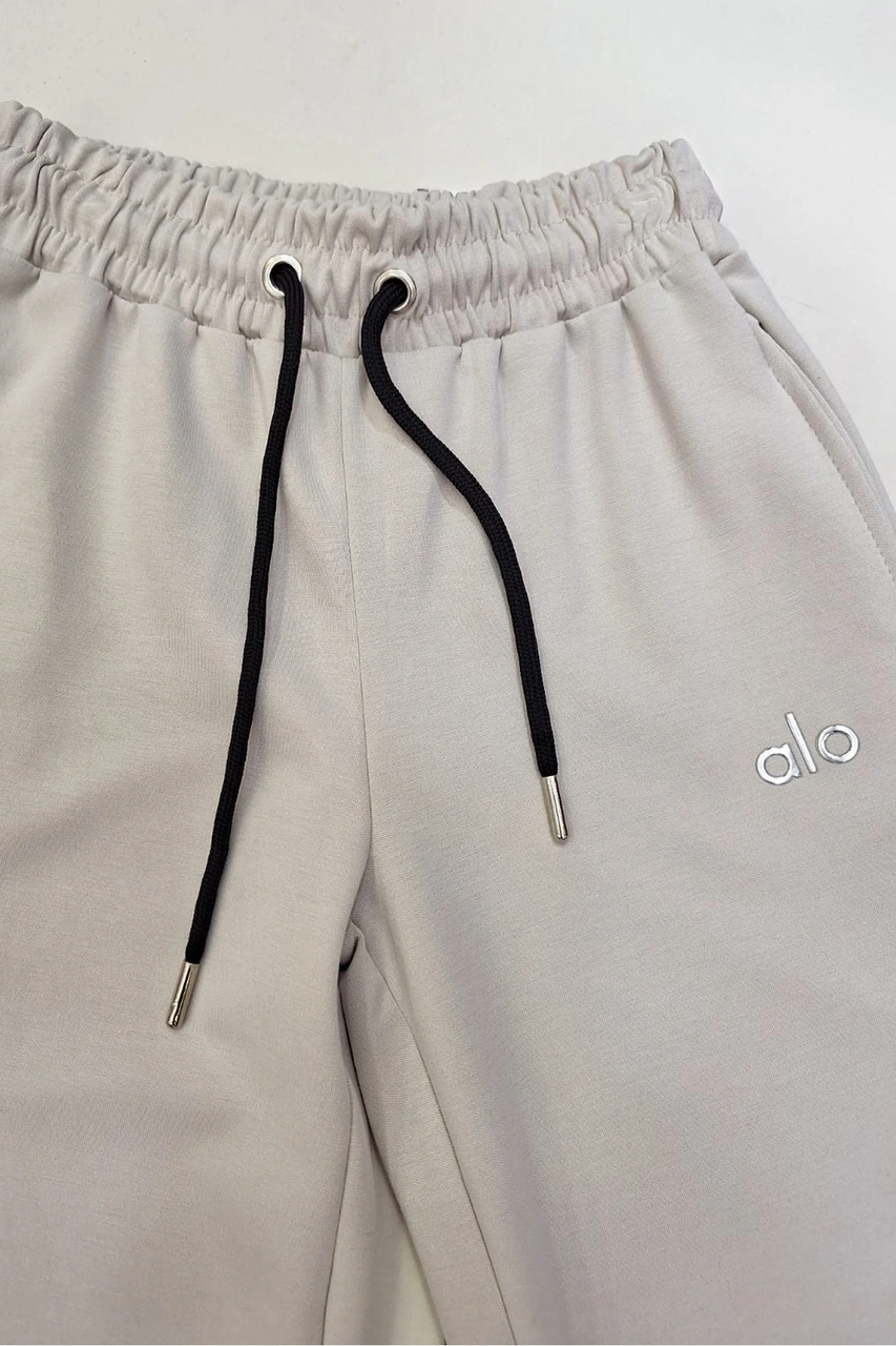 Kız Çocuk Doble Face Kumaş Geniş Paça Eşofman Alt 10-15 Yaş 12318 Krem