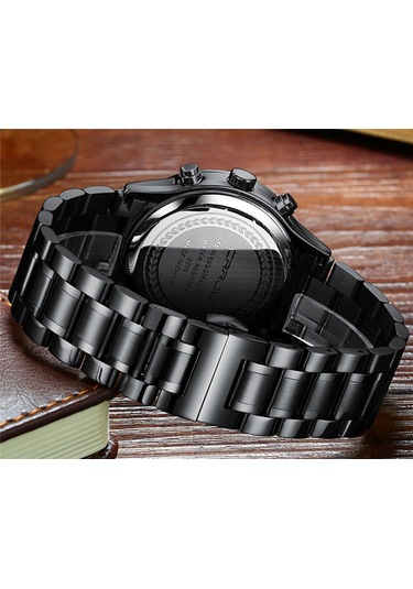 Crrju/kajun 2214 Yeni Erkek İş Saati Erkek Saati Altı Pimli Kronograf Çok İşlevli Paslanmaz Çelik Saat Diğer