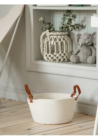Sl Home Örme Depolama Sepeti 204507807 Beyaz