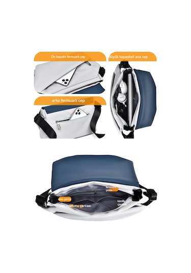 Erkekler İçin Şık Ve Fonksiyonel Omuz Çantası Modaya Uygun, Rahat Ve Çok Amaçlı Erkek Göğüs Çantası, High-end Tasarım İle Günlük Kullanım İçin Pratik Erkek Omuz Askılı Çanta Lacivert