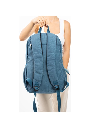 Ultra Hafif Çok Cepli Su Geçirmez Sırt Çantası Unisex Mavi Model: 571-2e - Mavi
