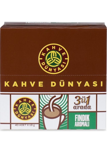 Kahve Dünyası 3’ü 1 Arada Fındık Aromalı 40 x 18 G