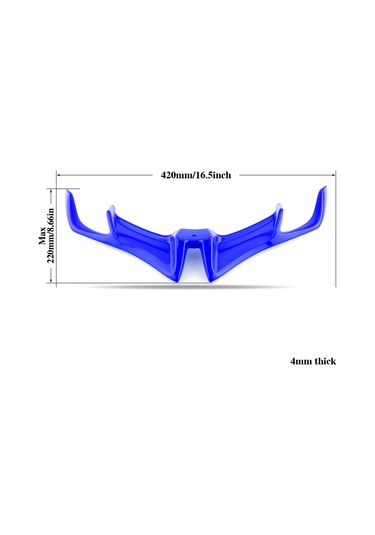 Jeehugo Yamaha R15 V3 2017-2021 İçin Kırmızı Abs Ön Fairing Kanat, Rüzgar Direncini Azaltan Spoiler