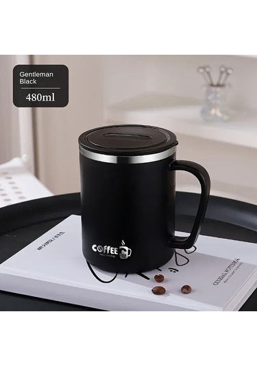 Süt Kahve Fincanı Paslanmaz Çelik Çift Duvar Isı Yalıtımlı Su Bardak Ve Kupalar Dark Green 480ml Koyu Yeşil