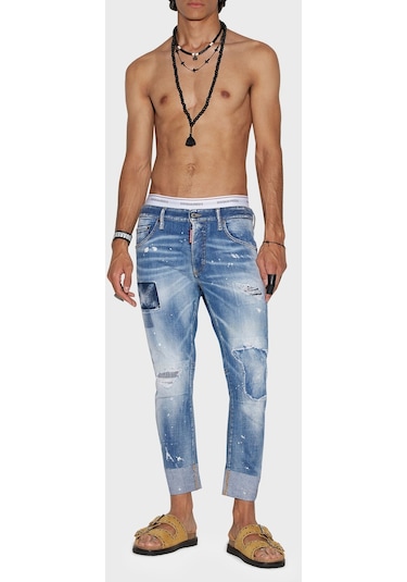 Dsquared2 Erkek Kot Pantolon S74lb1252 S30342 470 Mavi Dsquared2 Erkek Kot Pantolon S74lb1252 S30342 470 Mavi