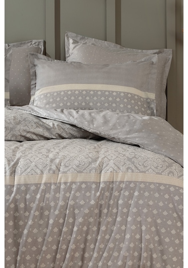 Yataş Bedding Amora Ranforce Tek Kişilik Nevresim Takımı Gri