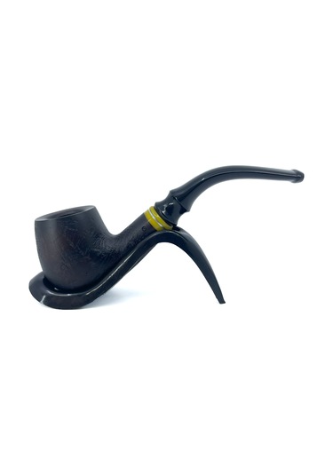 Dapper Bent Apple Briar Gül Kökü 9 Mm Filtreli El Yapımı Pipo - 2641