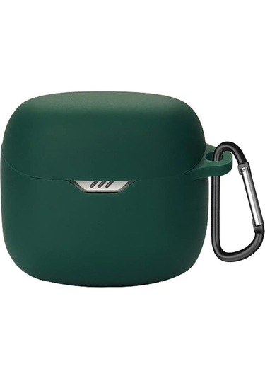 Jbl Tune Flex Uyumlu Silikon Kancalı Kılıf Ürün Kulaklık Değil Haki