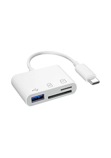 Hangfox 3'lü Usb-c Kart Okuyucu: Sd/micro Sd/usb 3.0, 5gbps Hızlı Transfer, Macbook/pad Pro/android Uyumlu