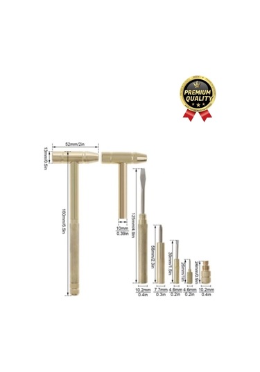 Çok İşlevli Kompakt Telefon Mücevher Kuyumcu Araba İş Ev Onarım 5 İn 1 Çekiç Tornavida Tamir Seti