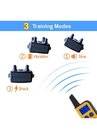 Otomatik Ses Kontrolü Havlama Durdurucu, Ipx7 Su Geçirmez Şarj Edilebilir Şok Tasmaları, Küçük Orta -siyah