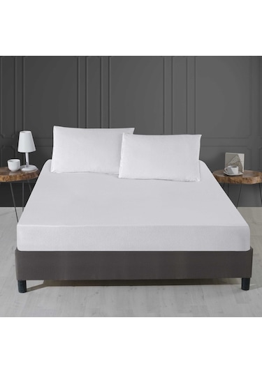 Violethome Sıvı Geçirmez Micro Fitted Alez ( Tüm Bedenler ) Beyaz