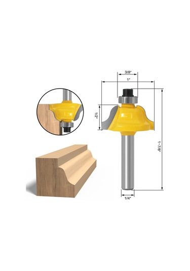 15 Pcs Yönlendirici Bitleri 1/4 Shank Yönlendirici Bitleri Dıy İçin Yeni Başlayan Yönlendirici Bit Kiti, Depolama Çantası İle Ahşap İşleme Projesi