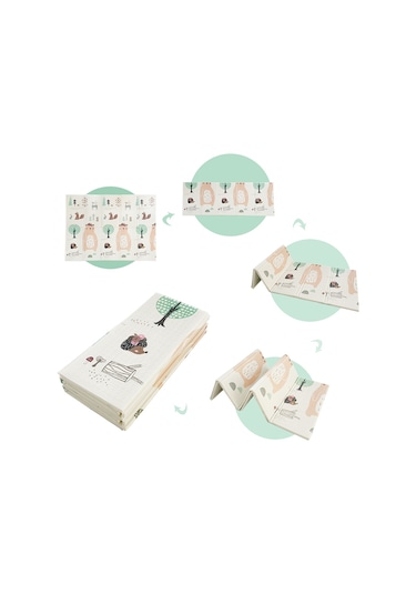 MooieBaby's Lovely Jungle Katlanabilir Oyun Halısı 150 x 180 x 1 CM